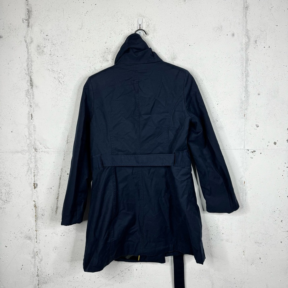 DKNY Pea Coat Navy Button Belted Jacket Coat - Picture 6 of 10